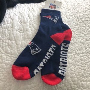 NWT New England Patriots socks.